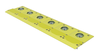 LUXSOLAR Touchdown Positioning and Circle Lighting for heliports and vertiports. According to ICAO, EASA and CAA standards.